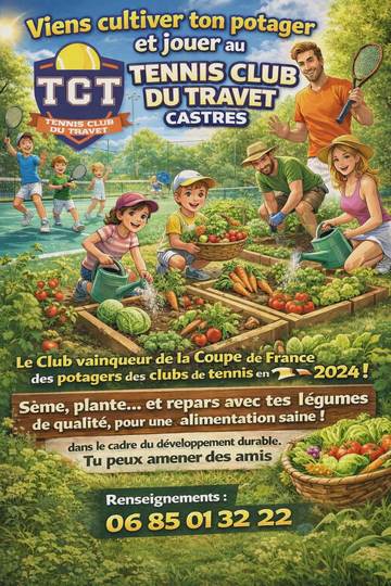 Tennis et potager au Tennis Club du Travet Castres