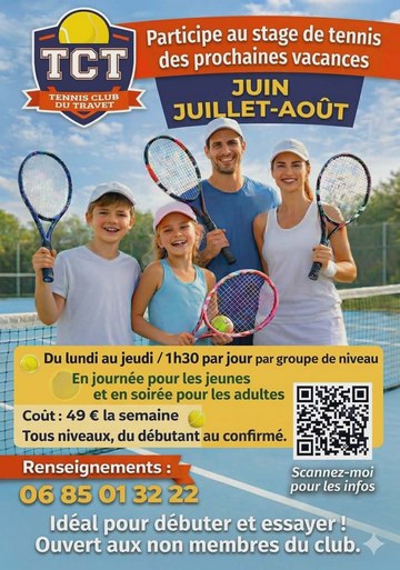 stage de tennis Castres été 2026